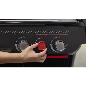 Barbecue gaz WEBER Genesis E-330WR Stealth, sur chariot, 3 brûleurs, surface de cuisson 68 x 48 cm