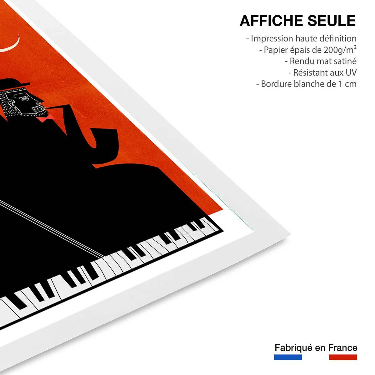 Poster musique trio Affiche seule