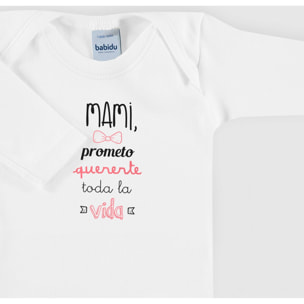 Body bebé manga larga frases americano