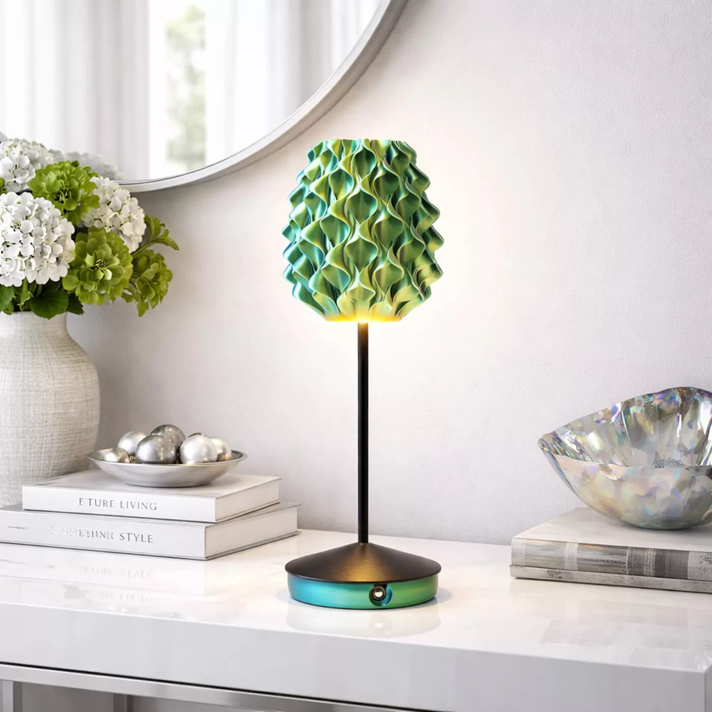 Lampe Swirl Sunset noire Kare Design