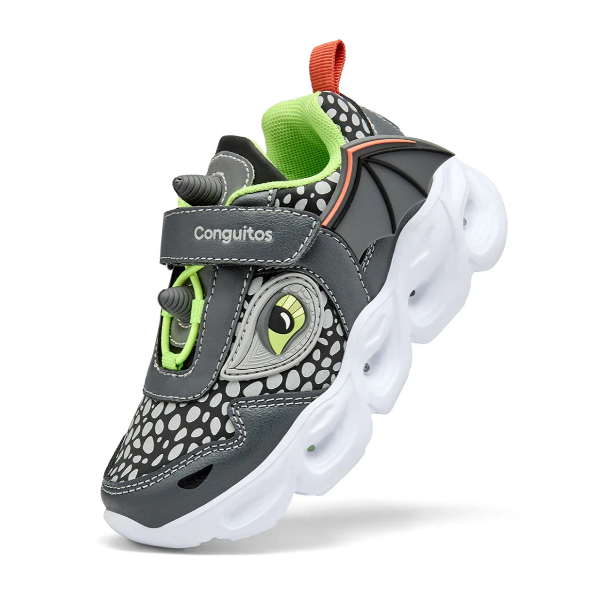 Zapatillas De Luces De Niño Con Dragón
