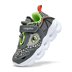 Zapatillas De Luces De Niño Con Dragón
