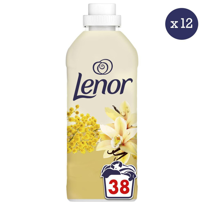 12x38 Lavages Vanille Et Fleur de Mimosa, Adoucissant Lenor