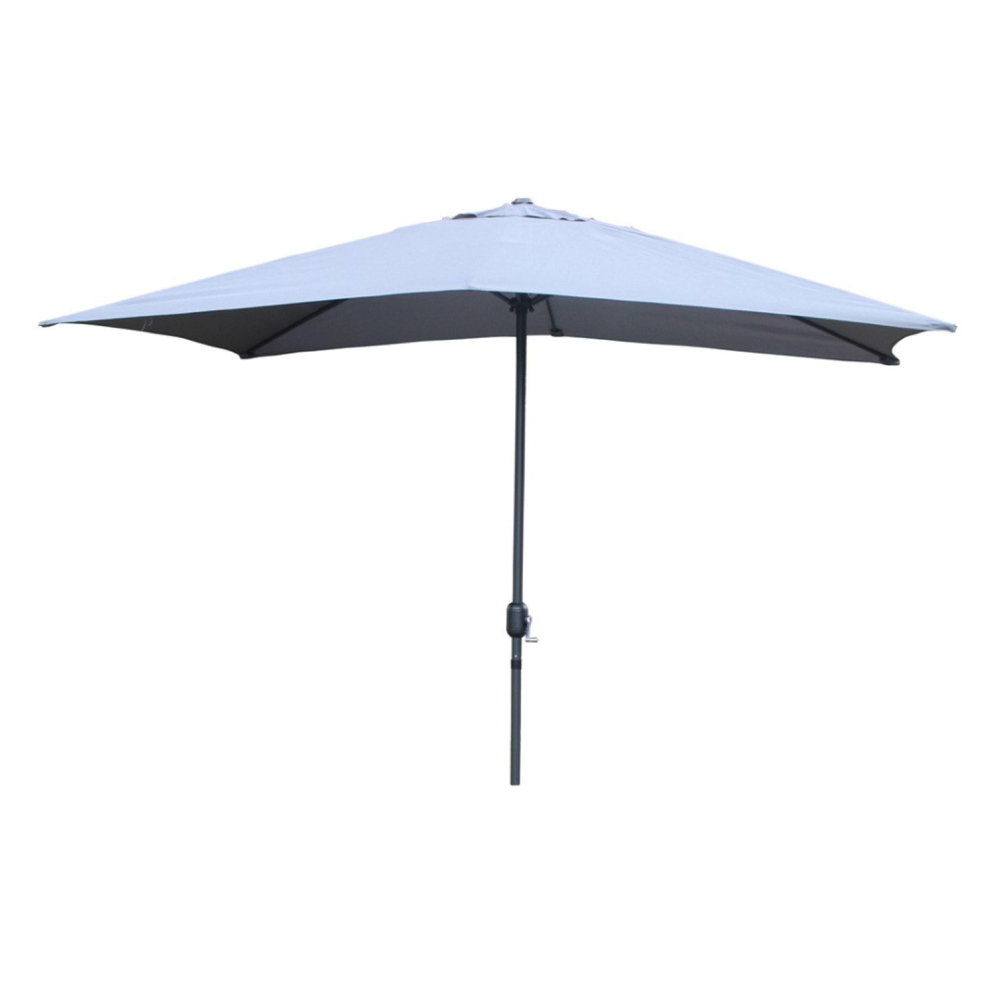 Parasol droit rectangulaire 3 x 2 m gris LIGURIA