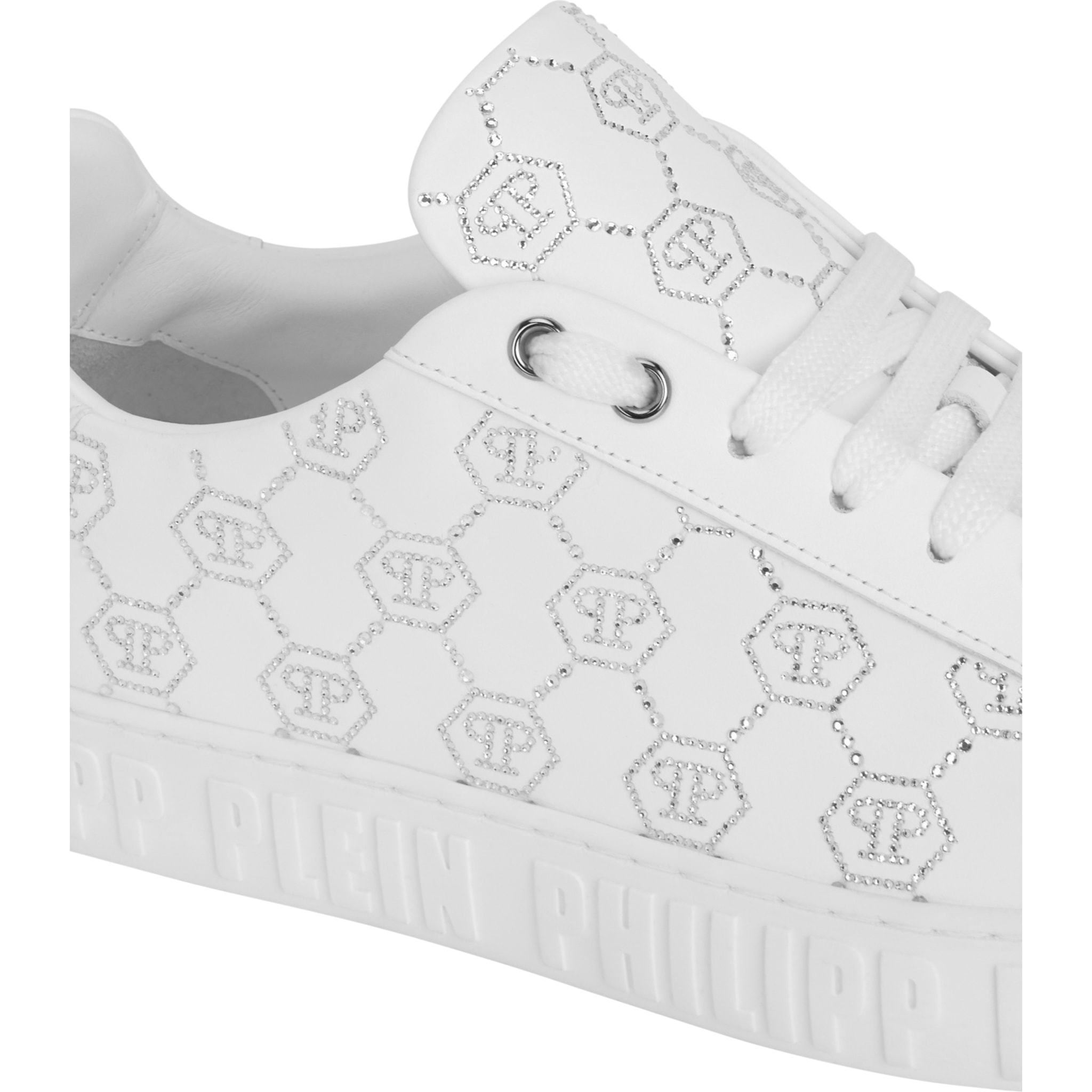 PHILIPP PLEIN Low-Top Sneakers Carson Monogram Strass