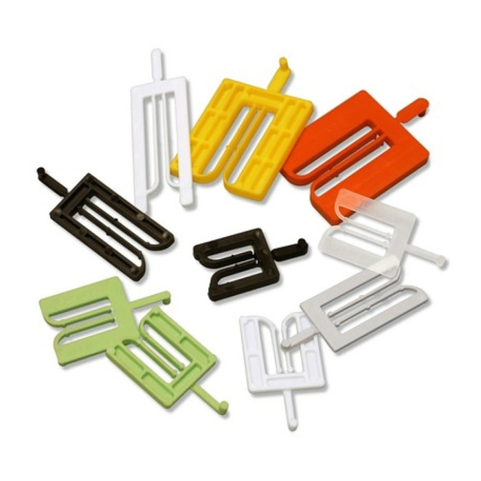 Cale de pose fourchette lrg.36mm l.40mm epaisseur 1mm transparent - Sachet de 1000