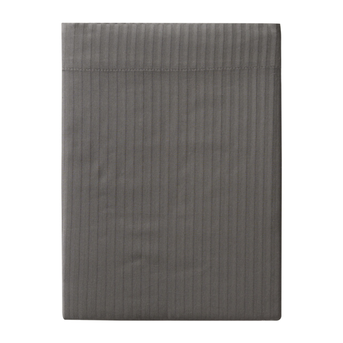 Drap plat unie en satin de coton, GRAND HOTEL, Gris Zinc