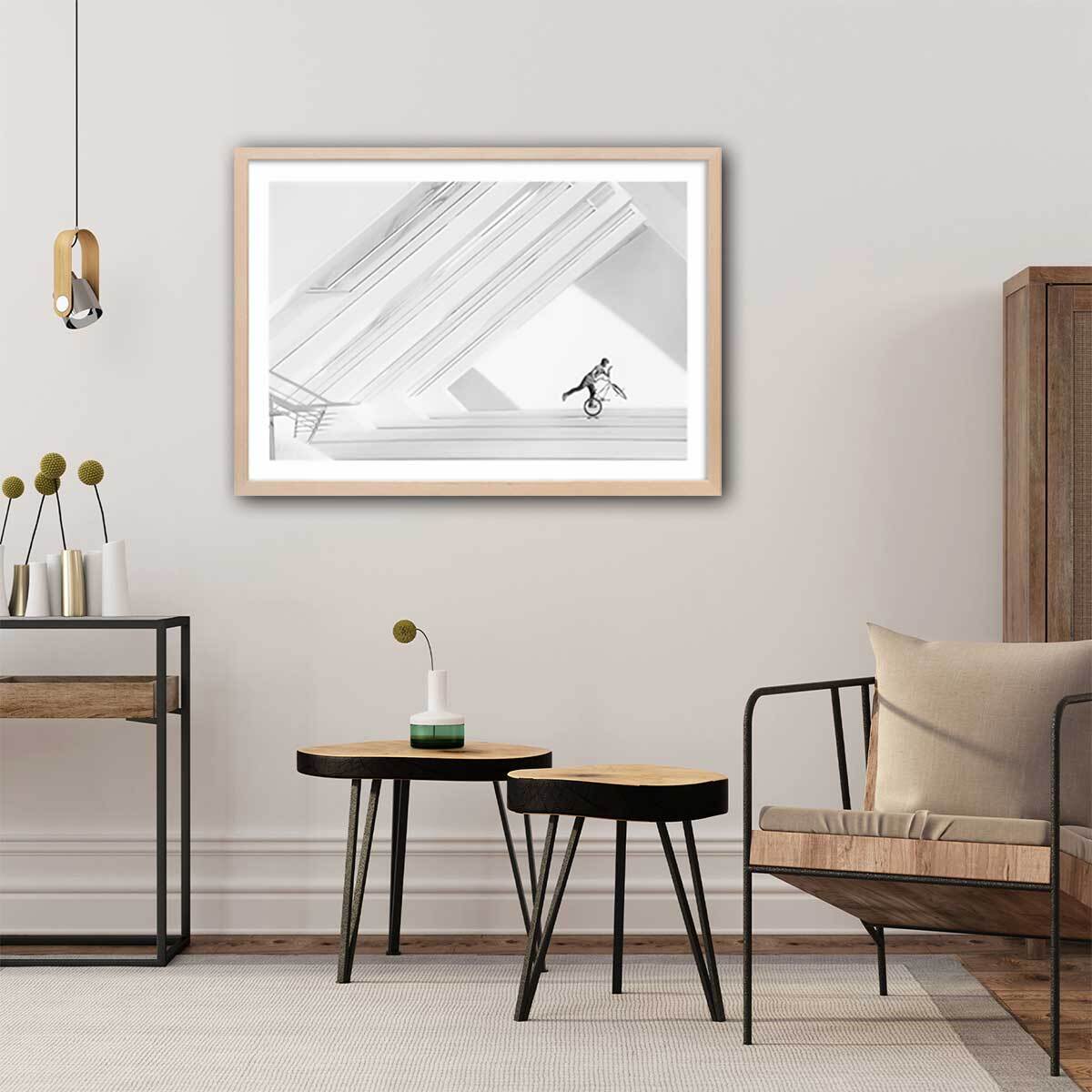 Affiche design Freestyle art Affiche sous cadre bois