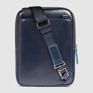 Piquadro Borsello in pelle porta iPad®mini con tasca per AirPods® e protezione RFID