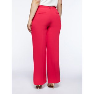 Fiorella Rubino - Pantalón fluido con aberturas en la parte inferior - Fuchsia