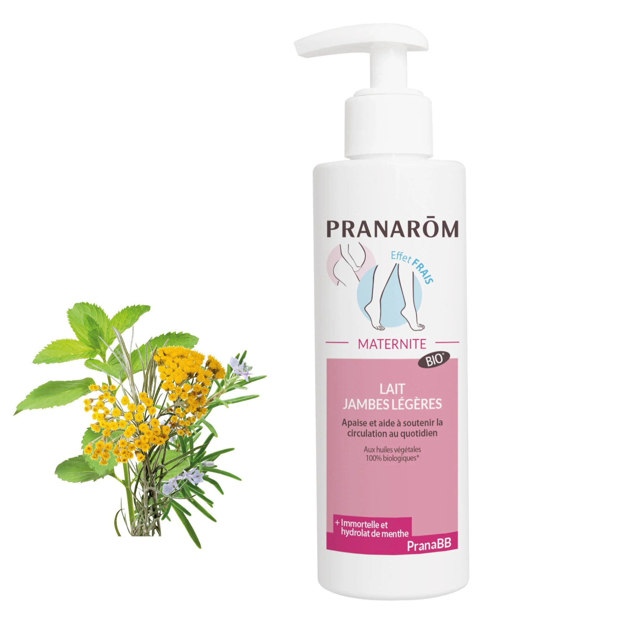 Pranarom - Lait jambes légères - Bio - 200 ml