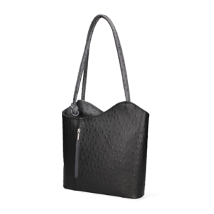 Zaino da donna in vera pelle - Modello Charlotte - 28.0 x 25.0 x 9.0 cm