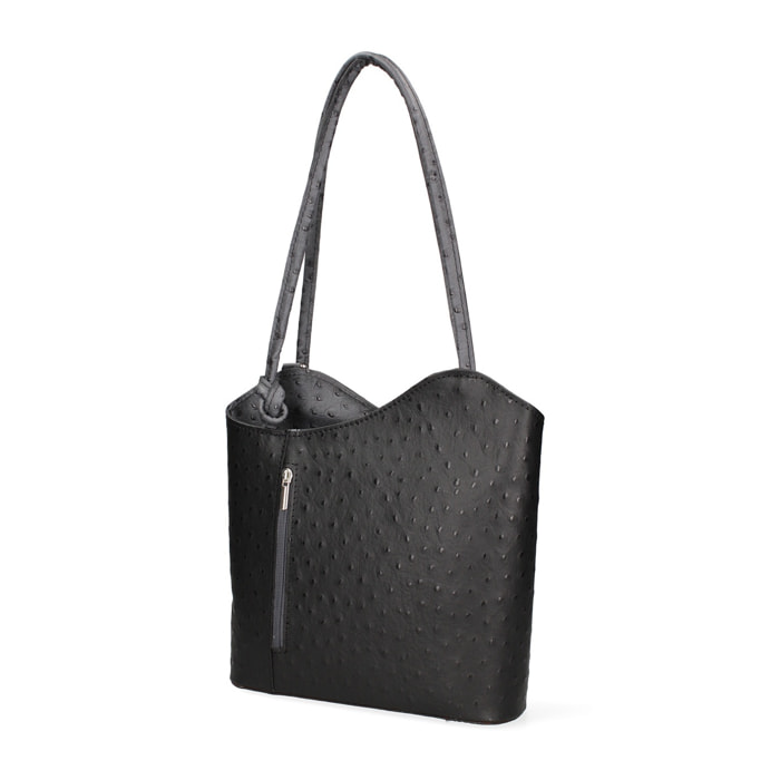 Zaino da donna in vera pelle - Modello Charlotte - 28.0 x 25.0 x 9.0 cm