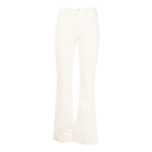 REIGN pantalone donna natural white