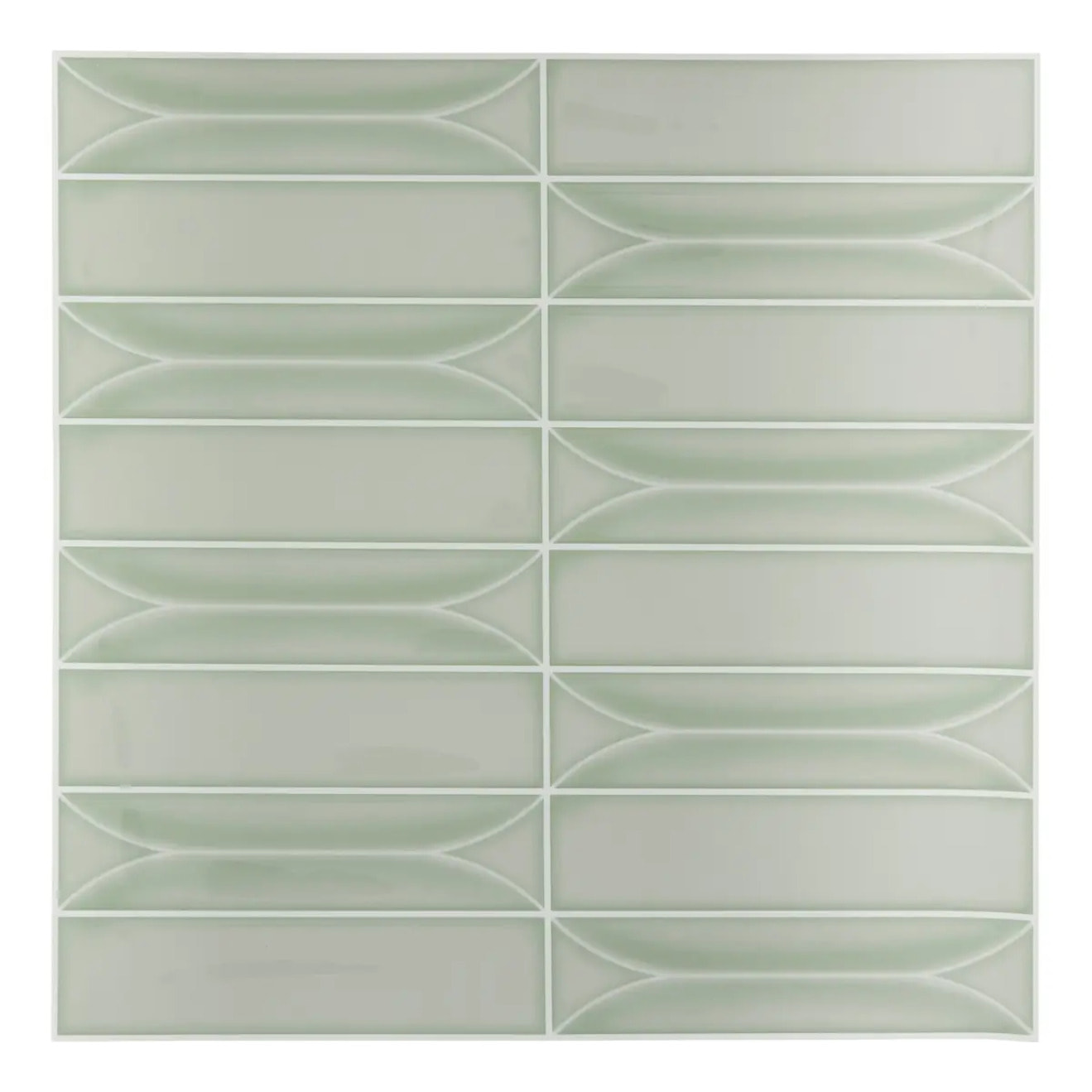 2 stickers muraux Caro 30x30cm vert