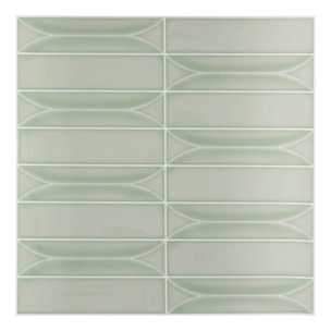 2 stickers muraux Caro 30x30cm vert