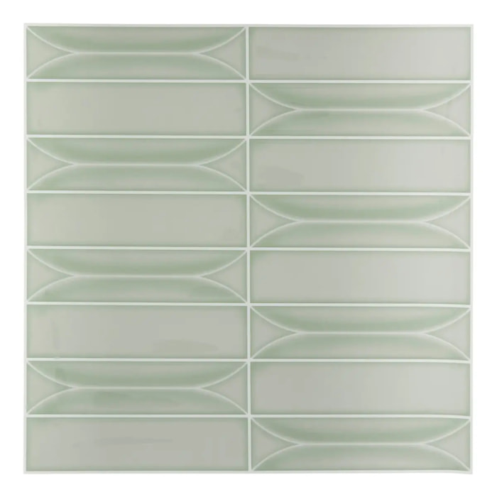 2 stickers muraux Caro 30x30cm vert