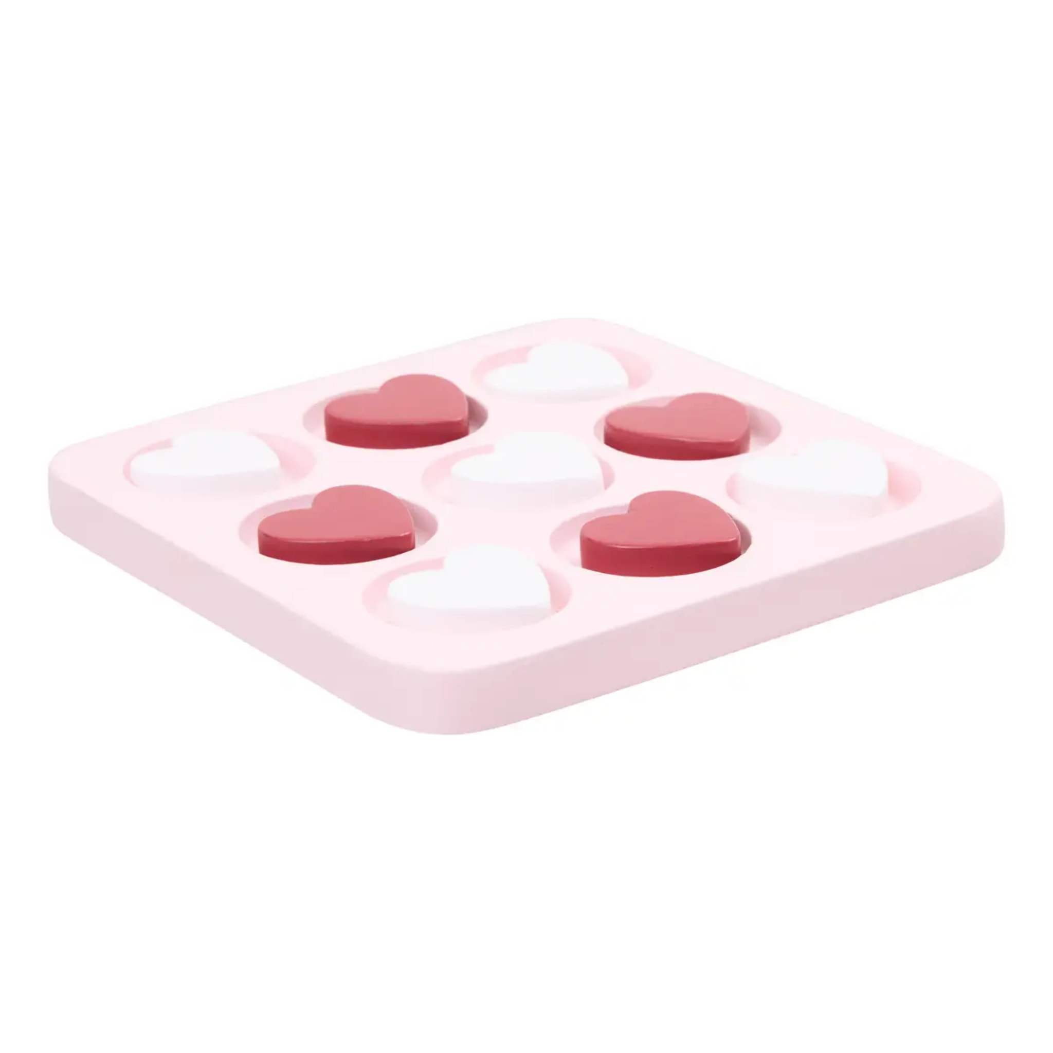 Jeu de morpion Love 18x18x2cm rose