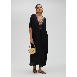 Kurta vestito midi con strass