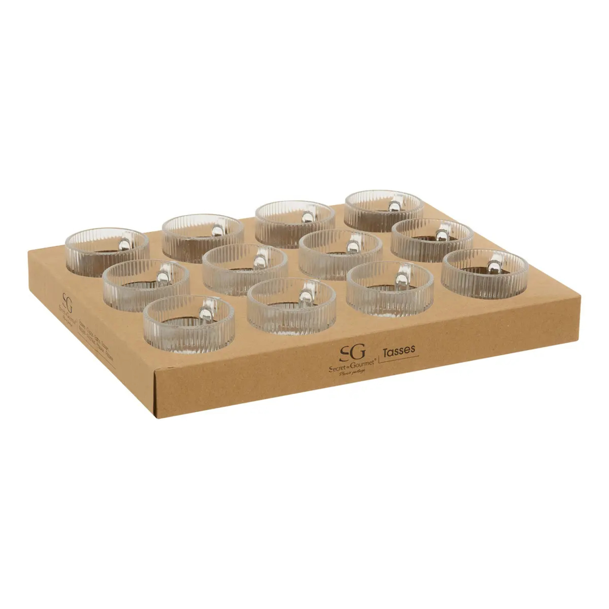 Tasse Lorene transparent L8,6xp5,3xH6,1cm