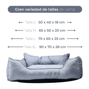 Cama para mascota con funda extraíble de Benetton color gris