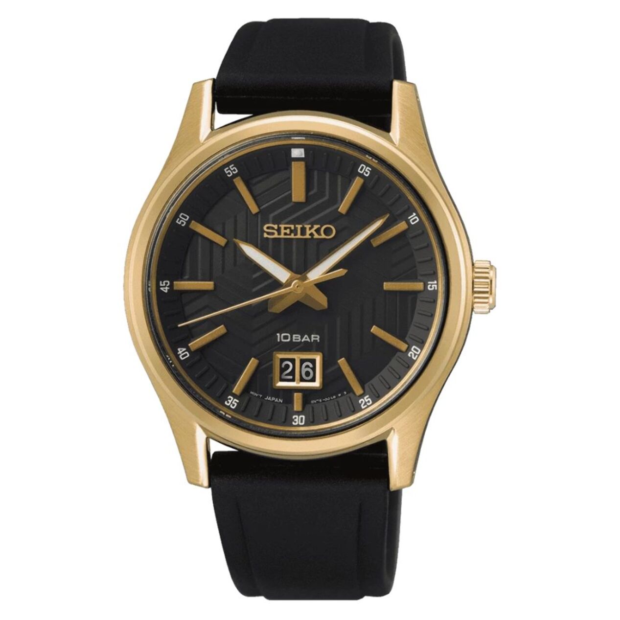 Reloj Seiko SUR560P1 Hombre Analogico Cuarzo con Correa de Silicona