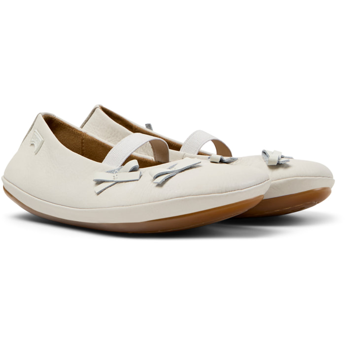 Bailarinas - CAMPER Right Twins - Blanco - Cuero liso
