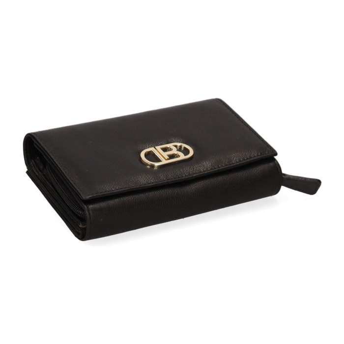 Portafoglio donna in vera pelle - Modello False - Casual - 17.0 x 10.0 x 4.0 cm