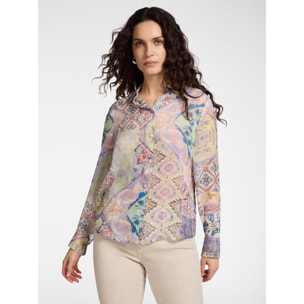 Elena Mirò - Camicia stampata - Viola