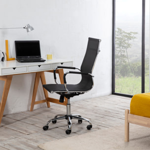 Sillón de oficina Slim negro