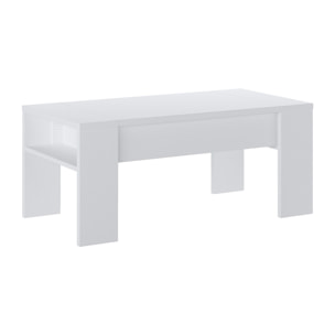 Tomasucci Table de rangement JAMES TOTAL WHITE