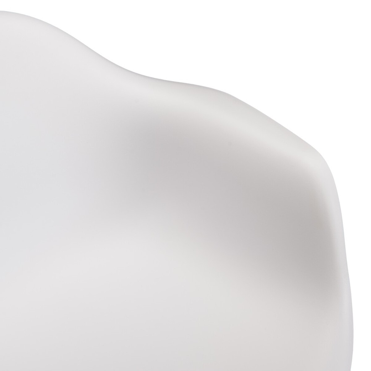 MALO - Lot de 6 fauteuils blancs dossier arrondi