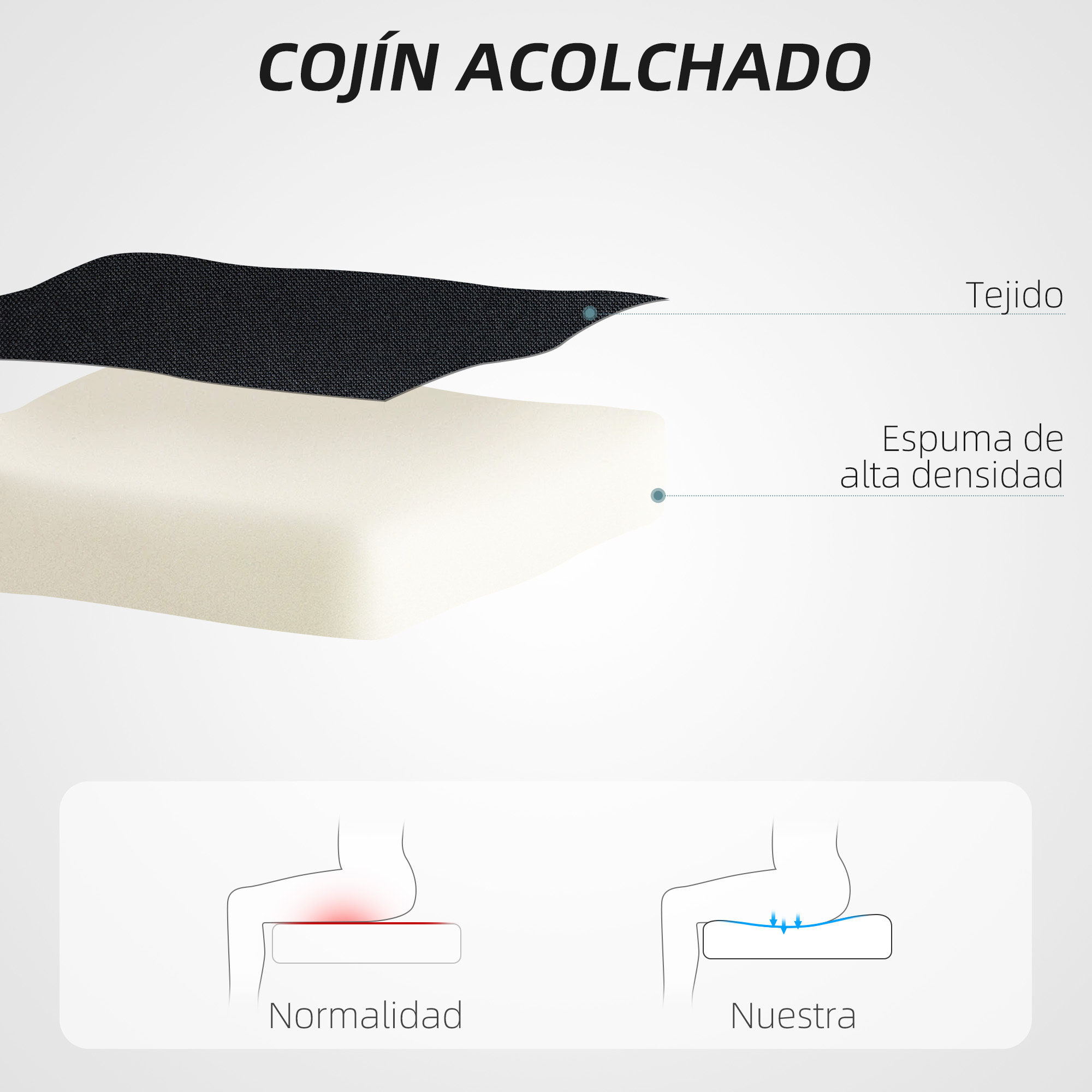 Silla de Escritorio sin Brazos Silla de Oficina Giratoria Tapizado en Lino Sintético con Altura Ajustable para Estudio Dormitorio Tocador Carga 120 kg Negro