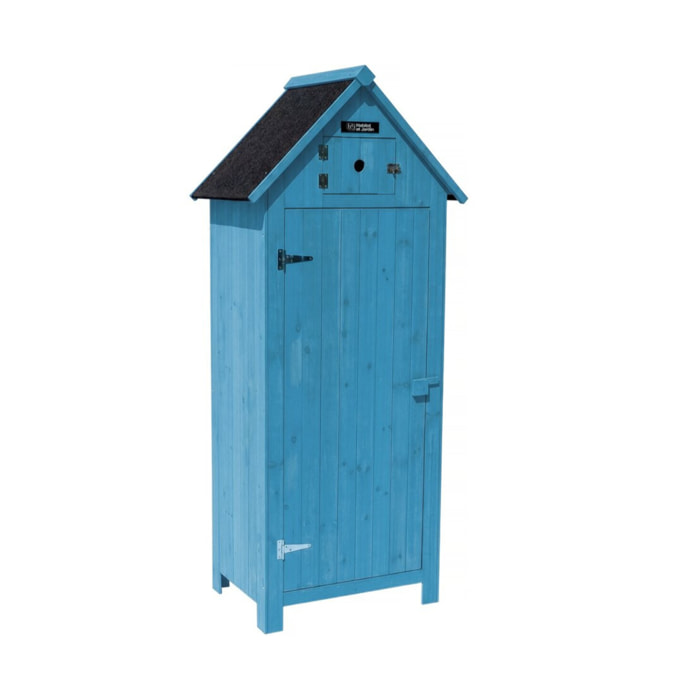 Armoire de jardin "Cabanon" - 77 x 54.5 x 179 cm - Bleu ciel
