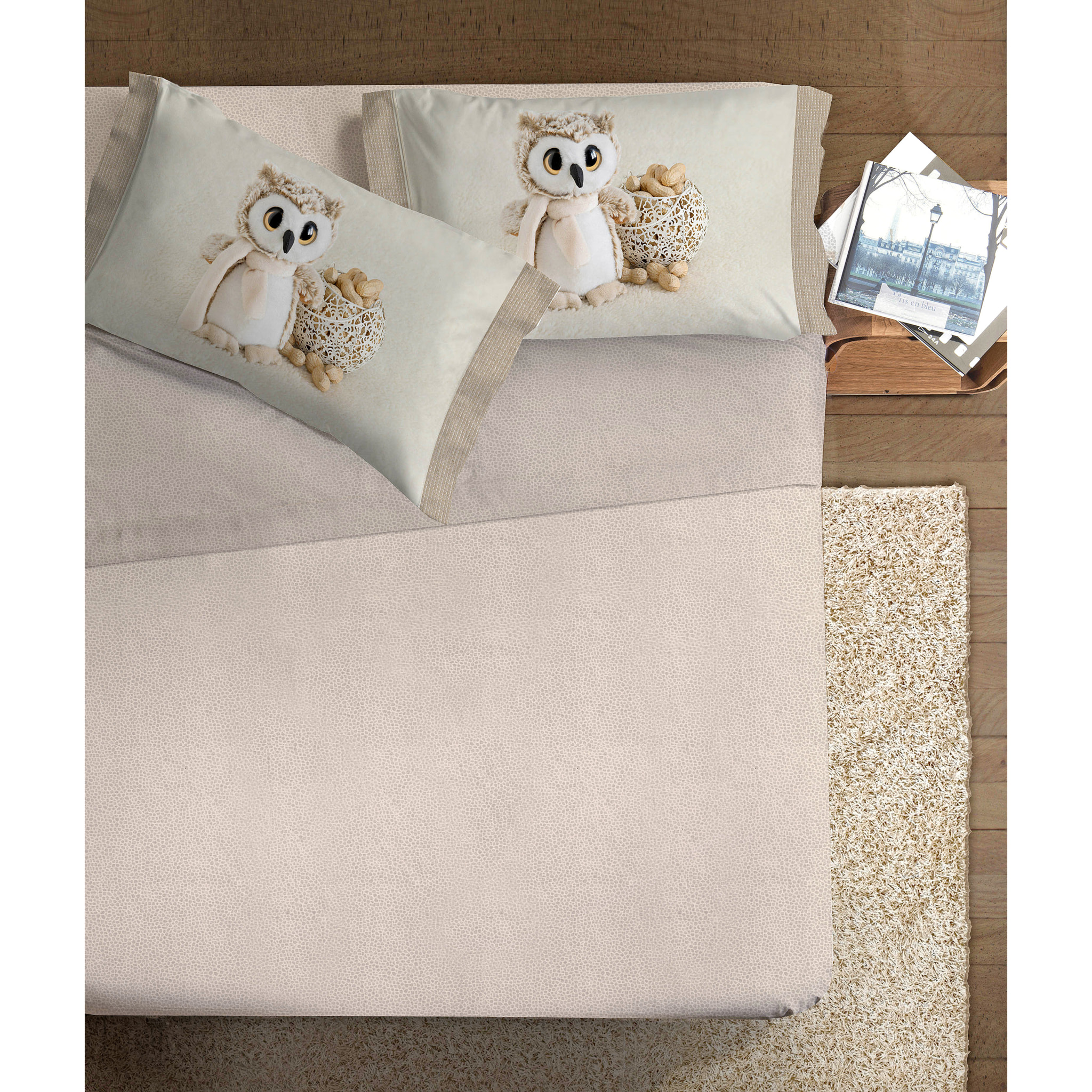 Completo letto 1 Piazza IPERSAN fotografico Fine-Art Gufo
