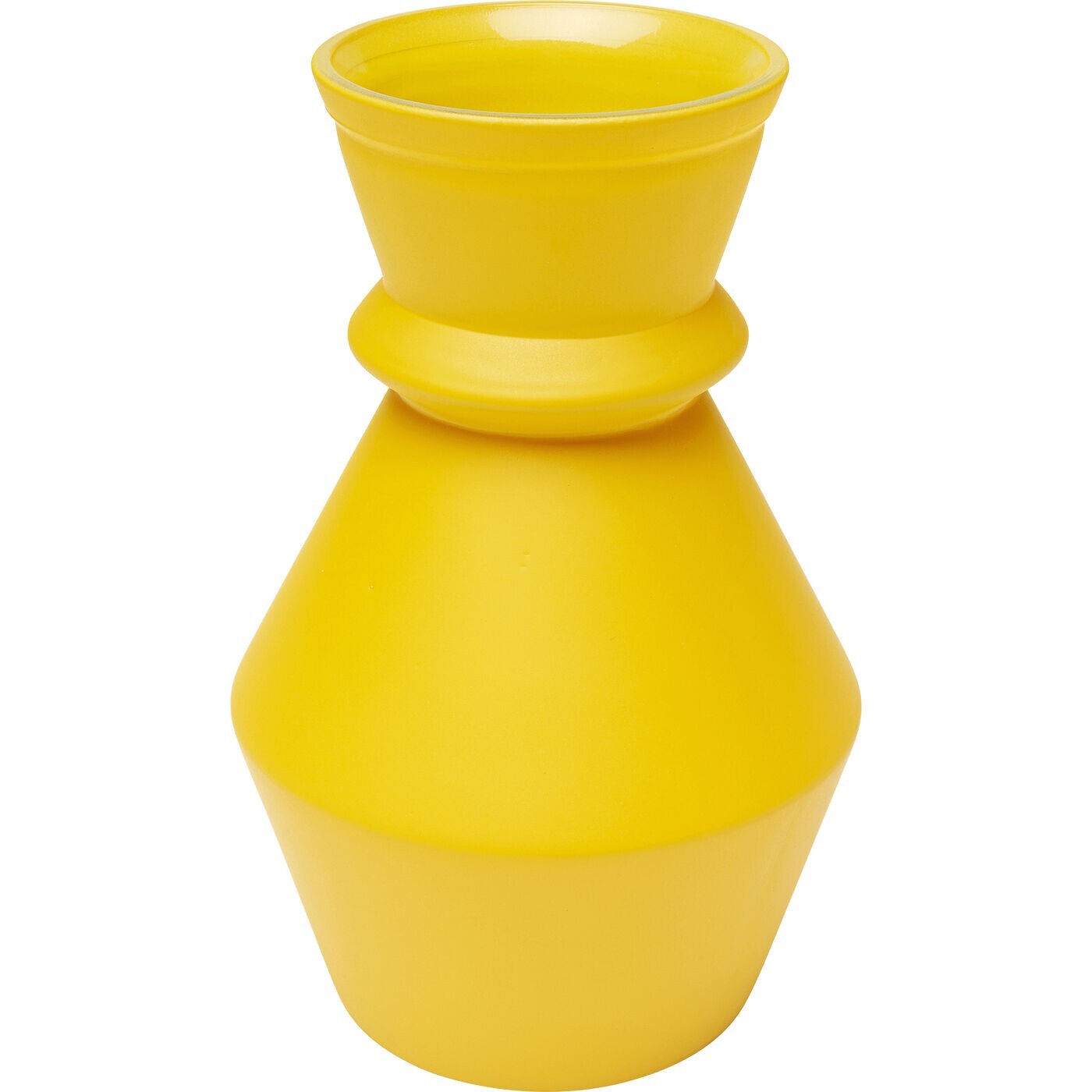 Vase Gina jaune 25cm Kare Design