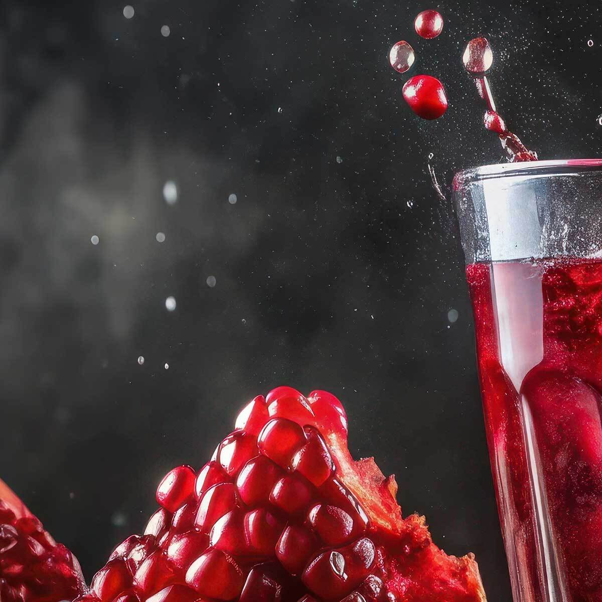 Tableau éclat de grenade rouge Toile imprimée