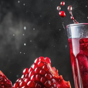 Tableau éclat de grenade rouge Toile imprimée