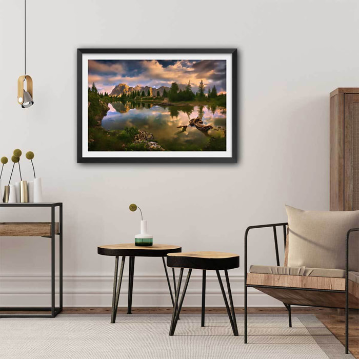 Affiche Lac de Limides, Dolomites Affiche seule