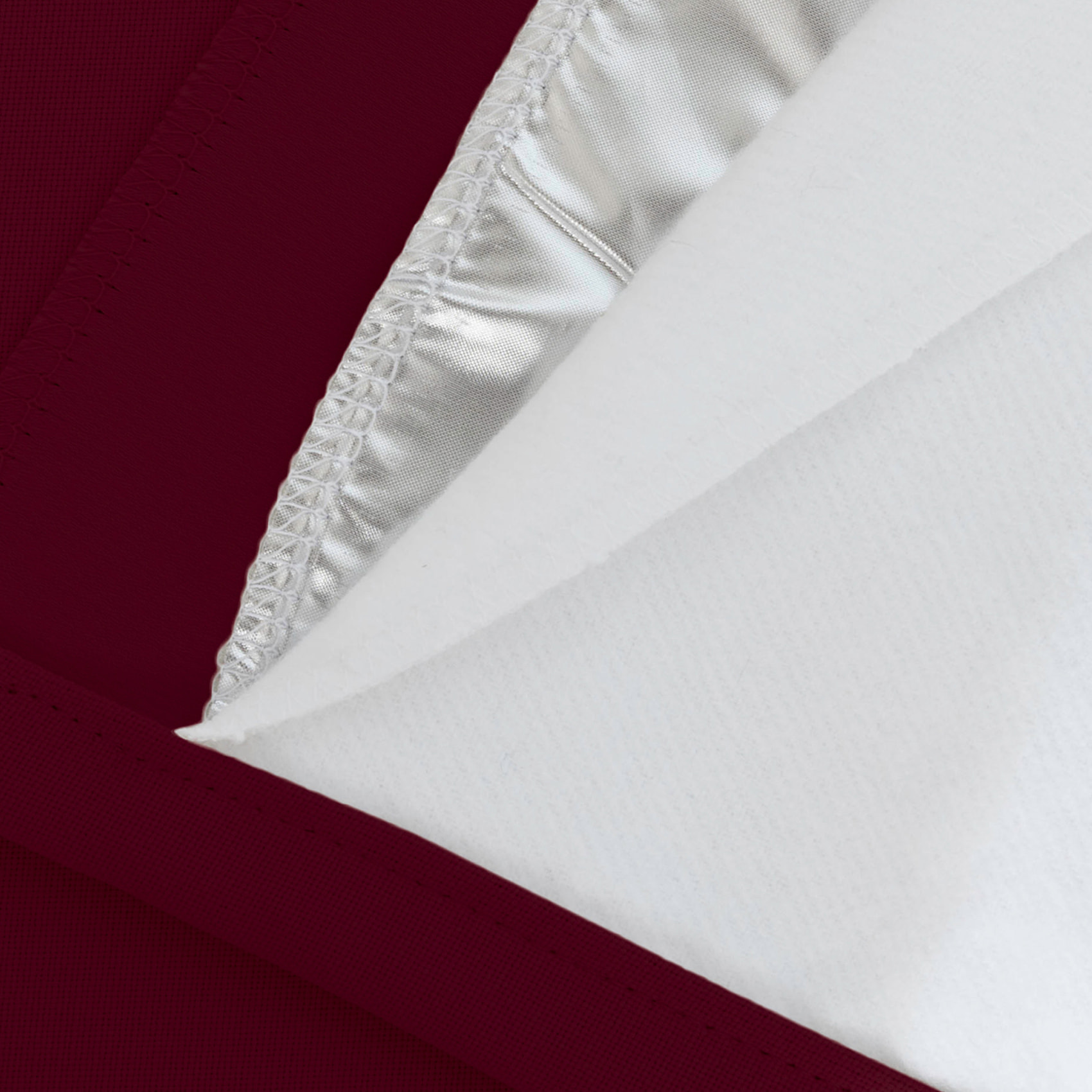 Rideau Phonique Occultant et Thermique 'MOONDREAM' - Rouge foncé