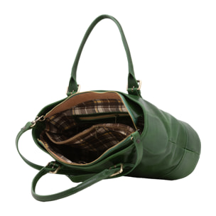 Borsa a tracolla  da donna In Vera pelle Made in Italy 28x43x16 cm