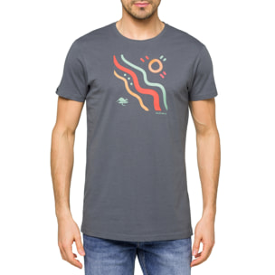 T-shirt in cotone 150 gr Hot Buttered Outback Grigio