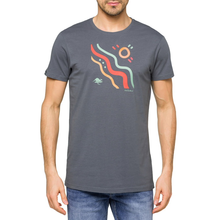 T-shirt in cotone 150 gr Hot Buttered Outback Grigio