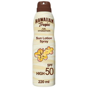 Pack de 2 - Hawaiian Tropic - Brume air soft Silk Hydration SPF50, 220 ml