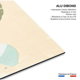 Tableau fleurs Monstera blush Tableau alu Dibond