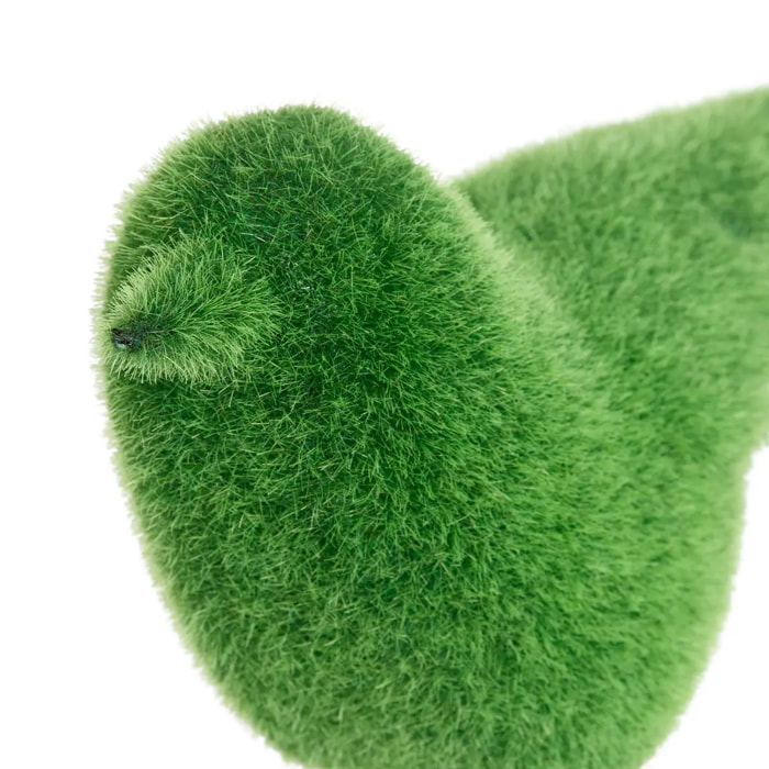 Statuette d'oiseau Grass gazon synthétique H19,7cm vert