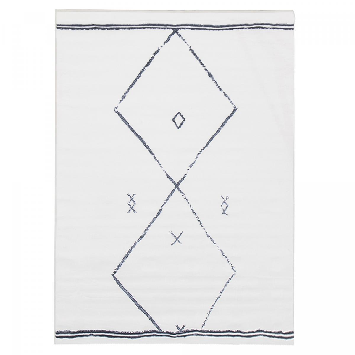 Tapis salon et chambre tissé motif berbère LOKA