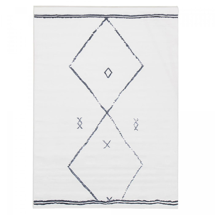 Tapis salon et chambre tissé motif berbère LOKA