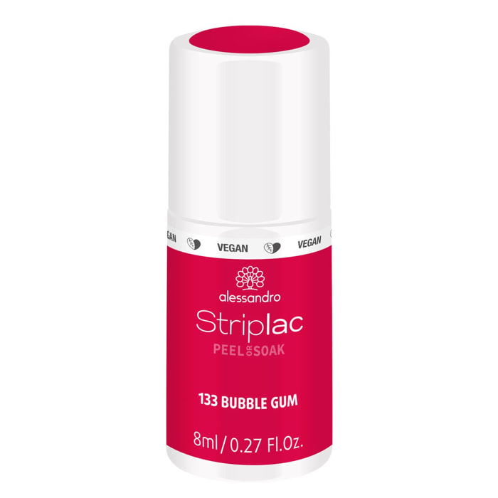 Striplac Peel or Soak - Vernis Semi-permanent - 133 Bubble Gum 8 ml