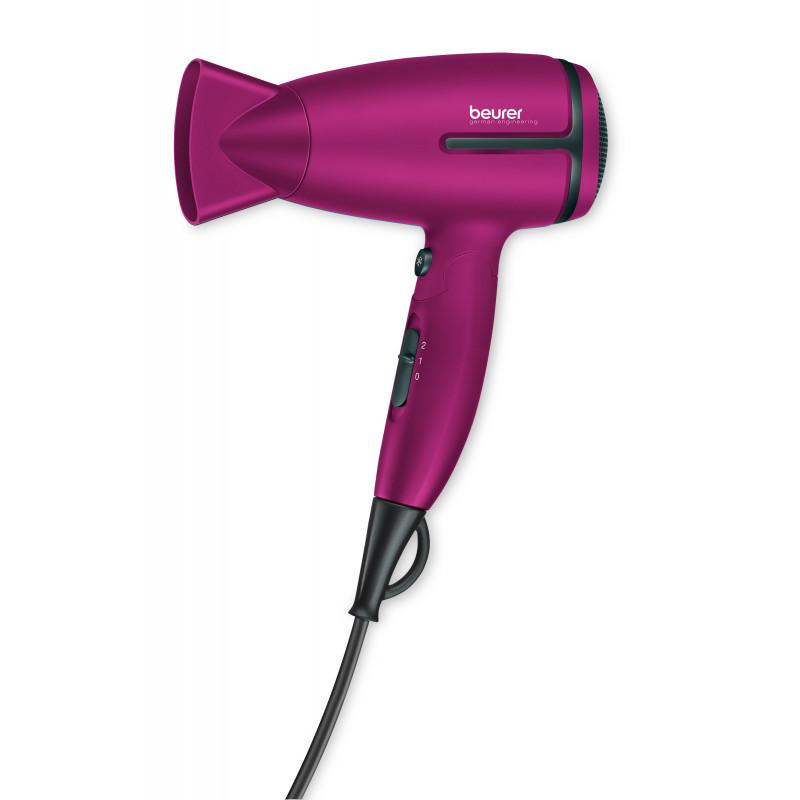 Sèche cheveux de voyage pliable rose